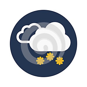 Clouds, snow, winter, rain fully editable vector icon