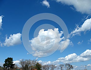 Clouds in the spring sky