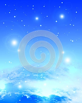 Clouds with sunlight