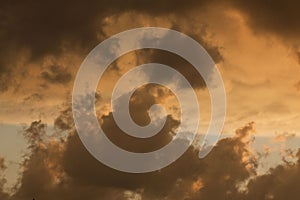 Clouds at sunset in Rome