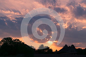 CLOUDS ON THE SUNSET