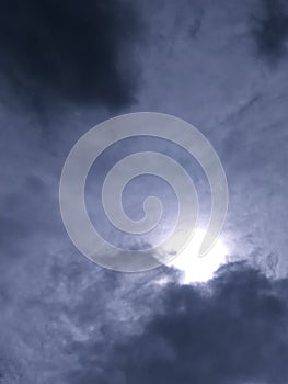 clouds are swallowing the sun