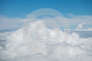 Clouds texture and blue sky.