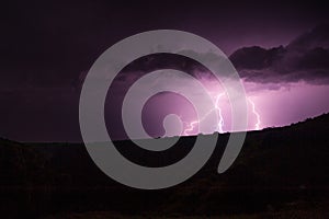 Clouds and thunder lightnings