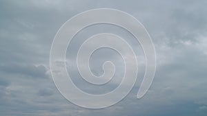 Clouds before thunder storm coming. Dramatic cloudy rainy sky. Time lapse.