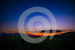 Clouds on the twillight