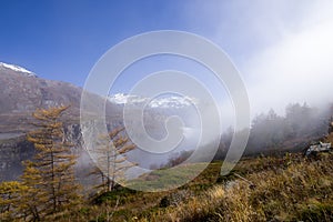 Clouds under the Rocciamelone.