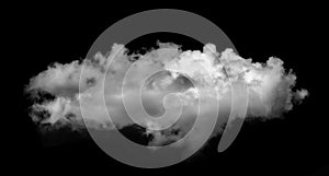 Clouds white for design on isolated elements black background