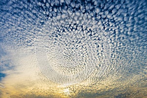 Cloudscape with altocumulus clouds