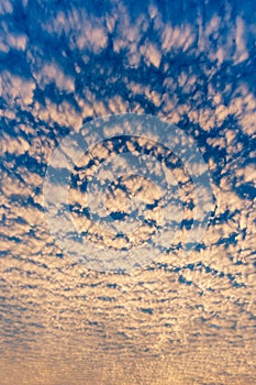 Cloudscape with altocumulus clouds
