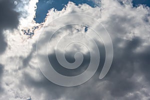 Cloudscape on blue sky