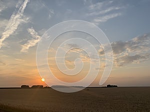 Cloudscape. Blue sky and white cloud