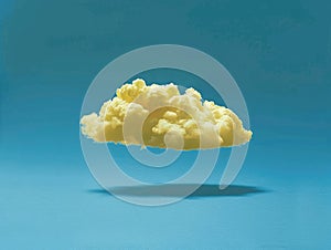 Cloudscape - Blue sky and white clouds, wide panorama