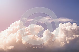Cloudscape with cumulonimbus clouds