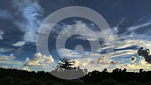 Cloudscape Dramatic Abstract, Horizontal Landscape Format.