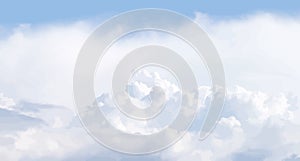 Cloudscape illustration photo