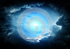 Cloudscape with a Light