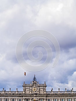 Cloudscape and Madrid Royal Palace