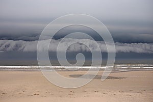 Cloudscape over beach