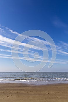 Cloudscape over beach