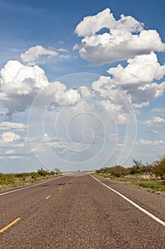 Cloudscape over highway