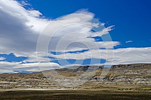 Cloudscape over La Leona Hills, South Patagonia, Argentina