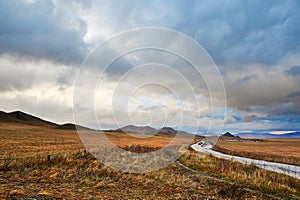 Cloudscape and path