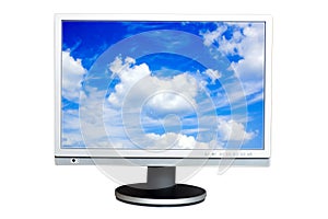 Cloudscape on the screen