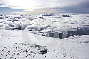 Cloudscape from the summit of Kilimanjaro