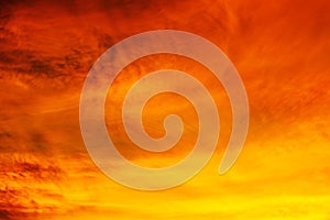 Cloudscape at suset for background