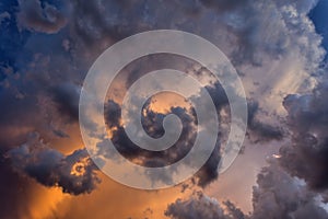 Cloudscape at Suset for Background