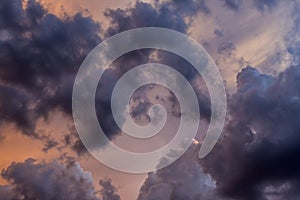 Cloudscape at Suset Useful for Background