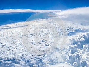 Cloudscape, a view from airplane window