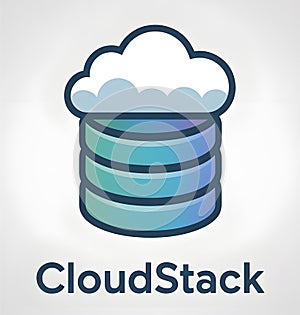 CloudStack Icon with Cloud and Data Storage Layers