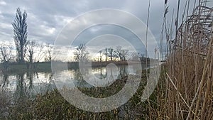 Cloudy afternoon by the river