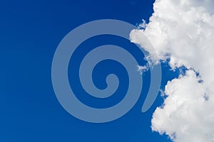 Cloudy blue sky abstract background, blue sky background with tiny clouds, blue sky background