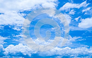 Cloudy Blue sky photo