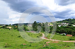 Cloudy cloud arriving in Andrelândia