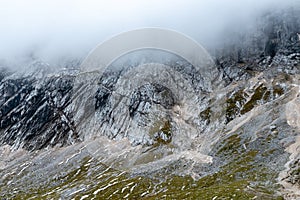 A cloudy day in the alps