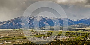 Cloudy day and Colorado landscape