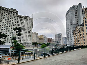 Cloudy day in downtown SÃ£o Paulo, Brazil