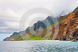 Cloudy day on Na Pali Coast