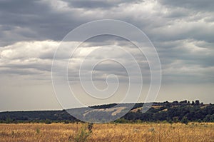 A cloudy day in picturesque summer valley