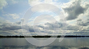 Cloudy day and Rekyva lake photo