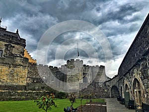 A cloudy day in Stirling Castle, Scotland