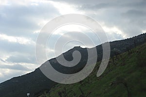 Clouds and mountains