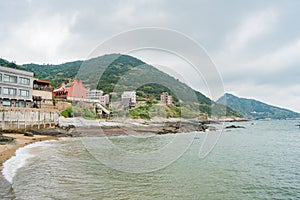 Cloudy day view of Qiaozai Harbor