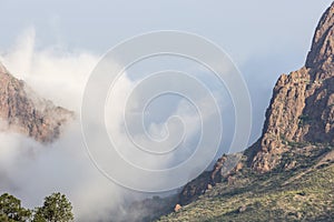 Cloudy Day at `The Window` in Big Bend National Park