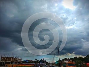 Cloudy Evening Sky at Chattogram Bangladesh