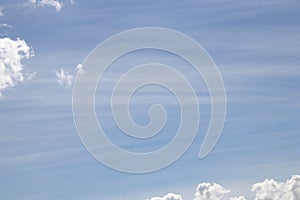 Cloudy heaven skies beautiful panorama